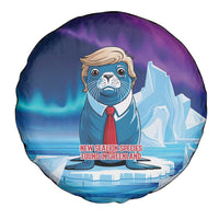 I Stand With Greenland Spare Tire Cover Funny Sealion Founding