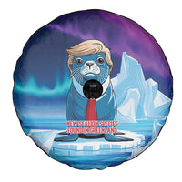 I Stand With Greenland Spare Tire Cover Funny Sealion Founding