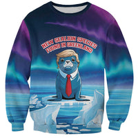 Personalized I Stand With Greenland Sweatshirt Funny Sealion Founding
