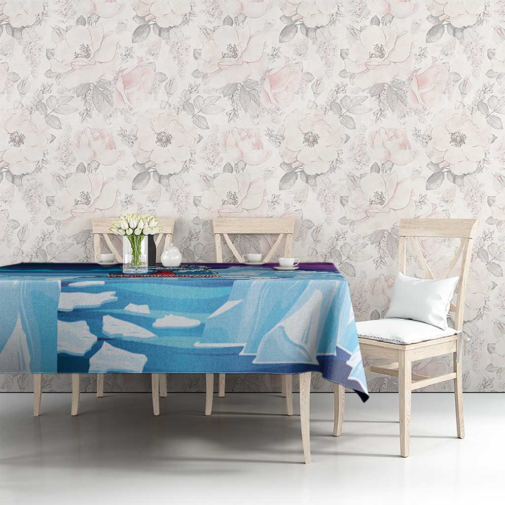 I Stand With Greenland Tablecloth Funny Sealion Founding