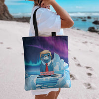 I Stand With Greenland Tote Bag Funny Sealion Founding