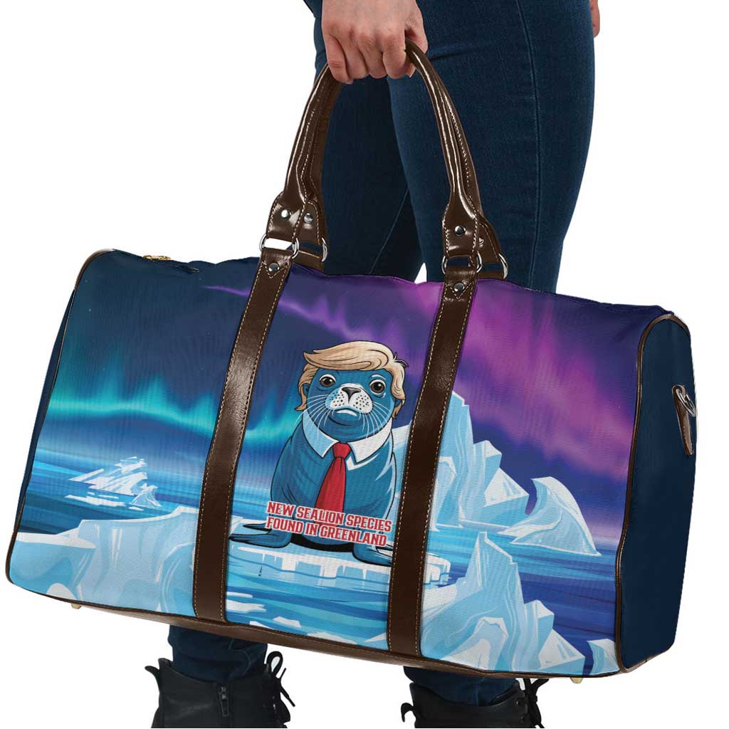 I Stand With Greenland Travel Bag Funny Sealion Founding