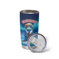 Personalized I Stand With Greenland Tumbler Cup Funny Sealion Founding