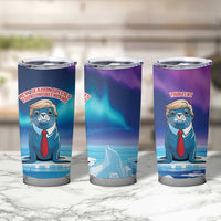Personalized I Stand With Greenland Tumbler Cup Funny Sealion Founding