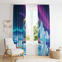 I Stand With Greenland Window Curtain Funny Sealion Founding
