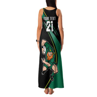 Custom Ireland Rugby Family Matching Tank Maxi Dress and Hawaiian Shirt Irish Shamrocks Warriors Sporty Style - Wonder Print Shop