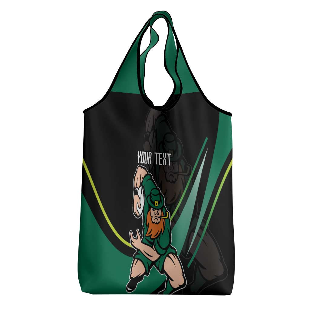 Custom Ireland Rugby Grocery Bag Irish Shamrocks Warriors Sporty Style