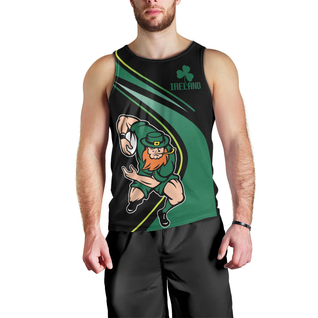 Custom Ireland Rugby Men Tank Top Irish Shamrocks Warriors Sporty Style - Wonder Print Shop