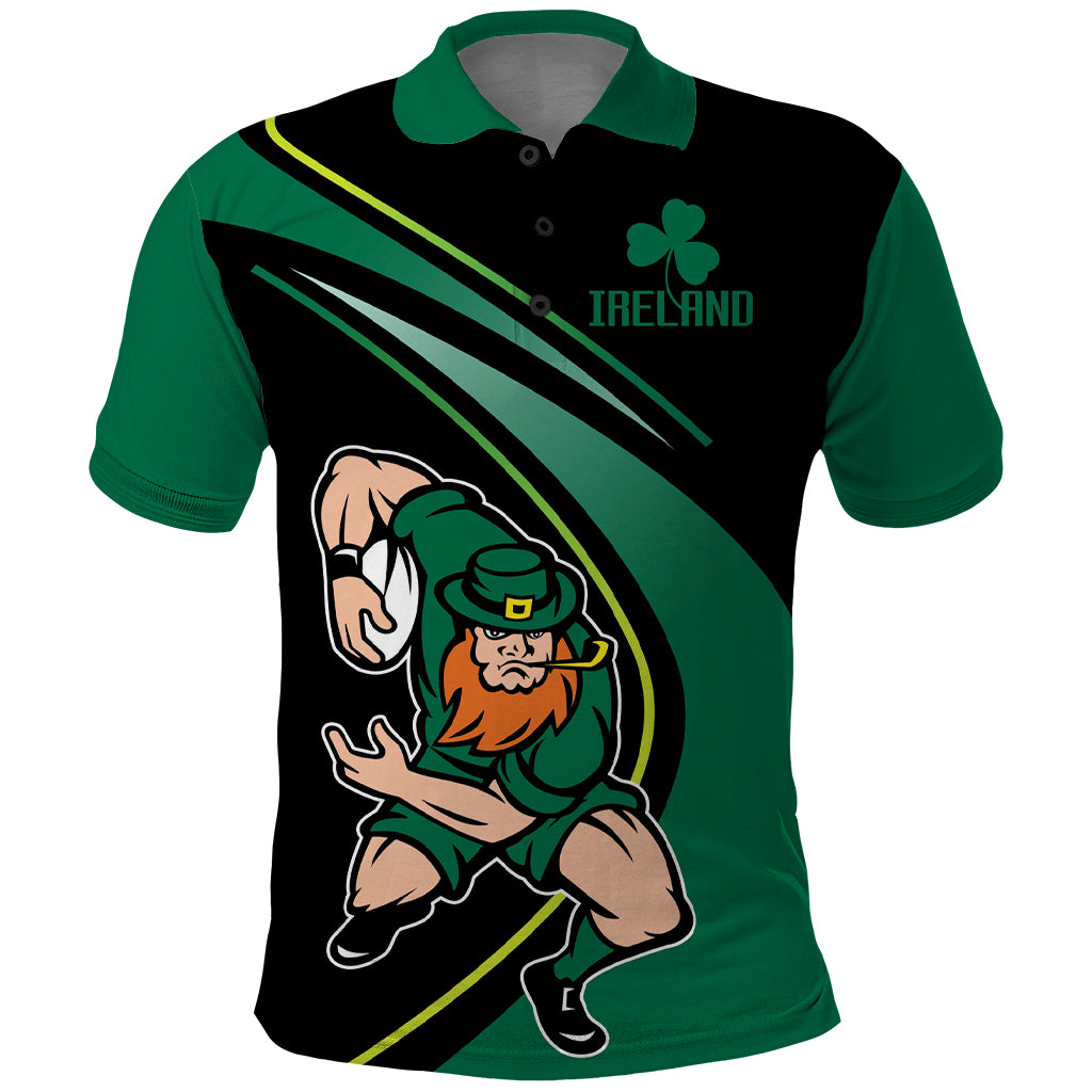 Custom Ireland Rugby Polo Shirt Irish Shamrocks Warriors Sporty Style - Wonder Print Shop