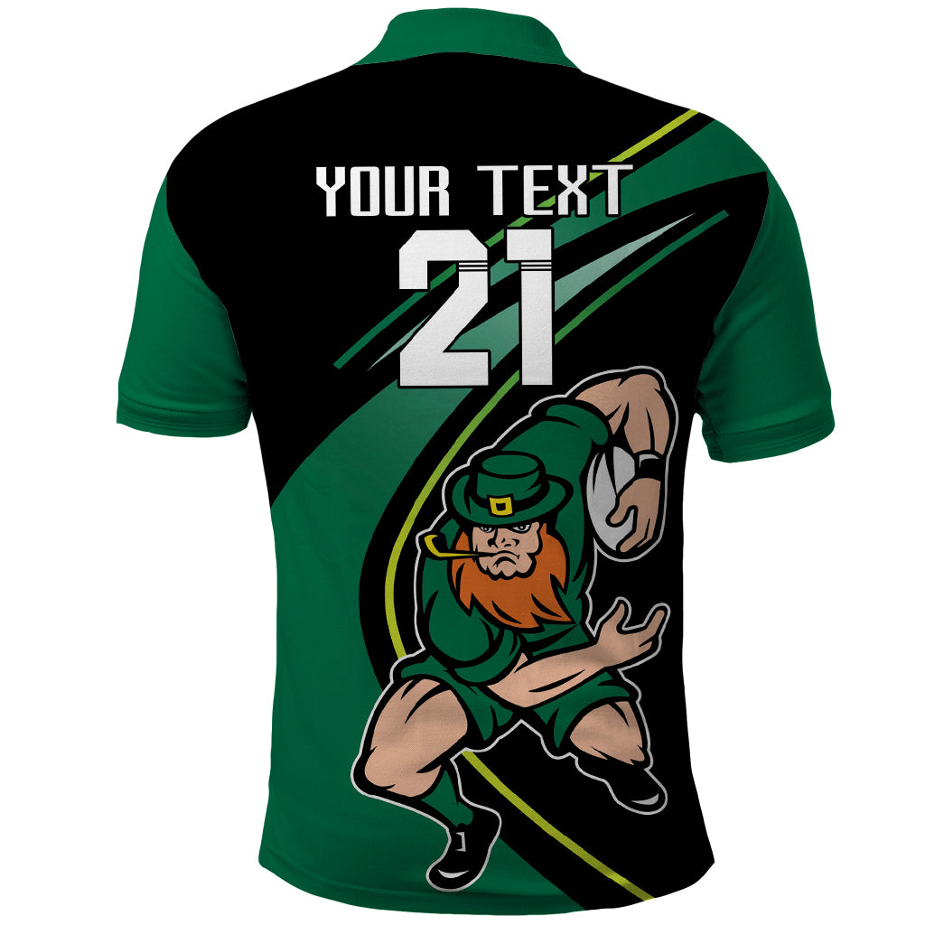 Custom Ireland Rugby Polo Shirt Irish Shamrocks Warriors Sporty Style - Wonder Print Shop