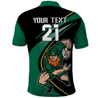 Custom Ireland Rugby Polo Shirt Irish Shamrocks Warriors Sporty Style - Wonder Print Shop