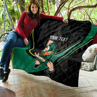 Custom Ireland Rugby Quilt Irish Shamrocks Warriors Sporty Style - Wonder Print Shop