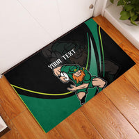 Custom Ireland Rugby Rubber Doormat Irish Shamrocks Warriors Sporty Style - Wonder Print Shop