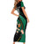Custom Ireland Rugby Short Sleeve Bodycon Dress Irish Shamrocks Warriors Sporty Style - Wonder Print Shop