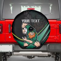 Custom Ireland Rugby Spare Tire Cover Irish Shamrocks Warriors Sporty Style - Wonder Print Shop