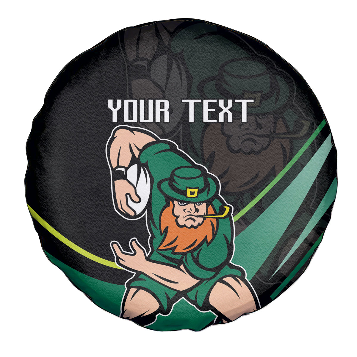 Custom Ireland Rugby Spare Tire Cover Irish Shamrocks Warriors Sporty Style - Wonder Print Shop