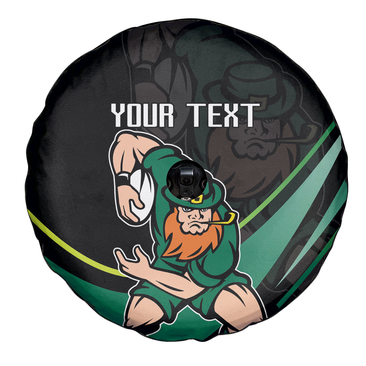 Custom Ireland Rugby Spare Tire Cover Irish Shamrocks Warriors Sporty Style - Wonder Print Shop