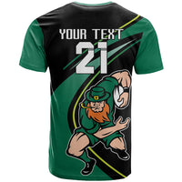 Custom Ireland Rugby T Shirt Irish Shamrocks Warriors Sporty Style - Wonder Print Shop