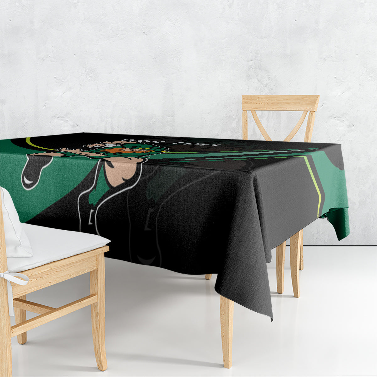 Custom Ireland Rugby Tablecloth Irish Shamrocks Warriors Sporty Style - Wonder Print Shop