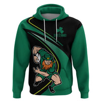 Custom Ireland Rugby Zip Hoodie Irish Shamrocks Warriors Sporty Style - Wonder Print Shop
