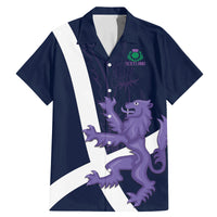 Custom Scotland Rugby Family Matching Mermaid Dress and Hawaiian Shirt Scottish Lion and Thistle LT9 - Wonder Print Shop