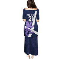 Custom Scotland Rugby Family Matching Puletasi and Hawaiian Shirt Scottish Lion and Thistle - Wonder Print Shop