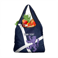 Custom Scotland Rugby Grocery Bag Scottish Lion and Thistle