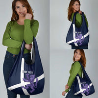 Custom Scotland Rugby Grocery Bag Scottish Lion and Thistle