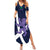 Custom Scotland Rugby Summer Maxi Dress Scottish Lion and Thistle - Wonder Print Shop