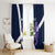 Custom Scotland Rugby Window Curtain Scottish Lion and Thistle - Wonder Print Shop