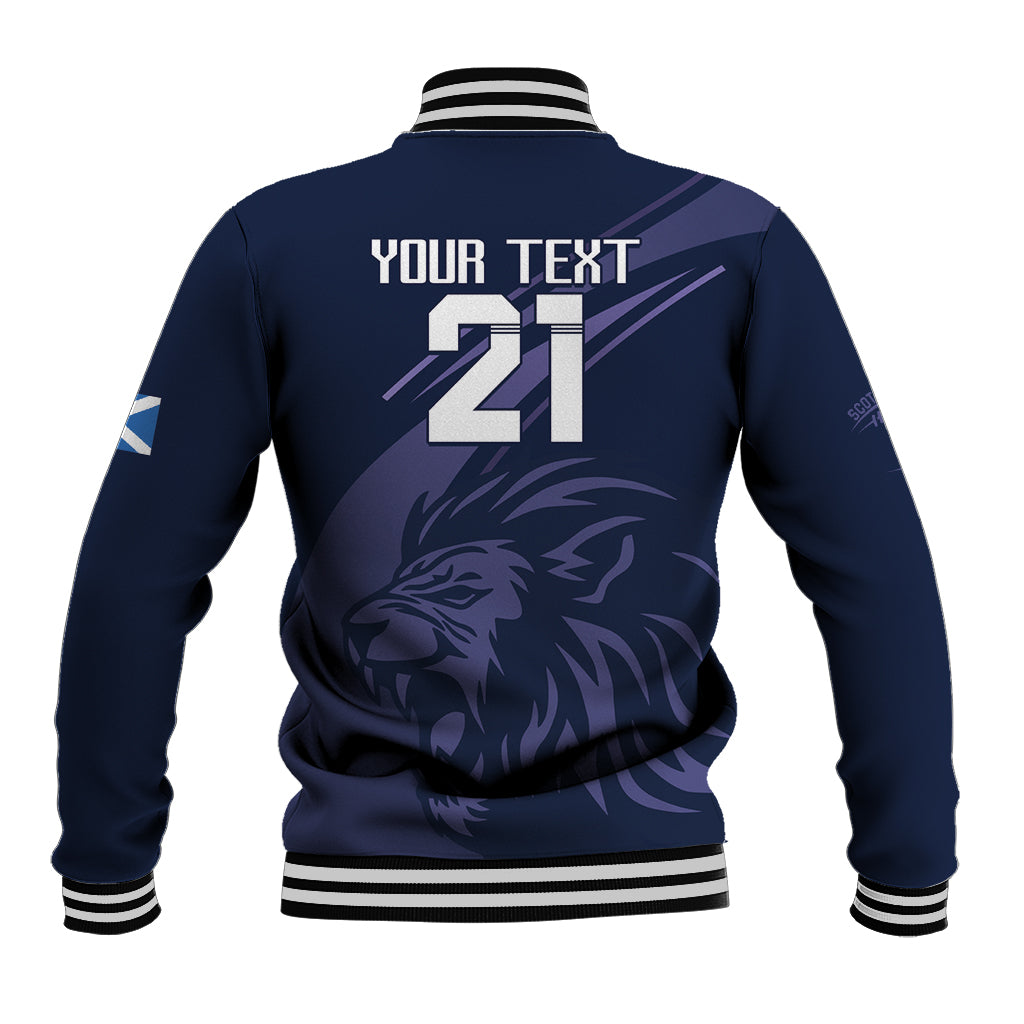 Custom Scotland Rugby Baseball Jacket Scottish Lion Sporty Style LT9 - Wonder Print Shop