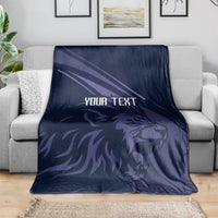 Custom Scotland Rugby Blanket Scottish Lion Sporty Style