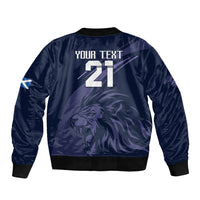 Custom Scotland Rugby Bomber Jacket Scottish Lion Sporty Style LT9 - Wonder Print Shop