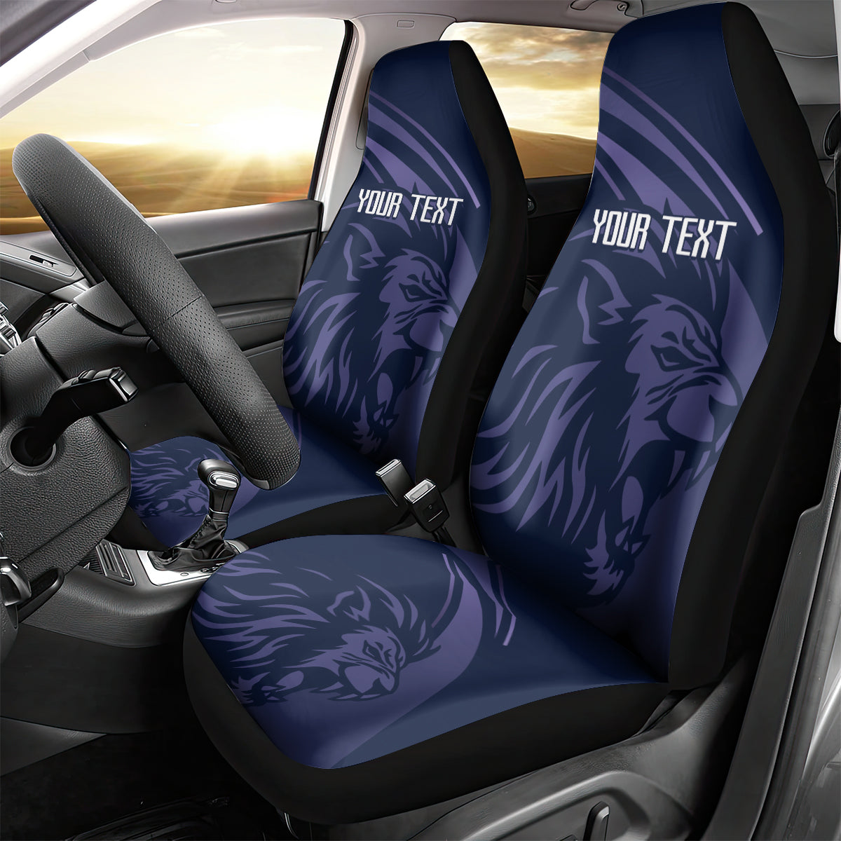 Custom Scotland Rugby Car Seat Cover Scottish Lion Sporty Style LT9 - Wonder Print Shop