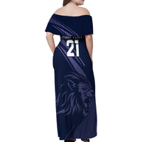Custom Scotland Rugby Family Matching Off Shoulder Maxi Dress and Hawaiian Shirt Scottish Lion Sporty Style LT9 - Wonder Print Shop
