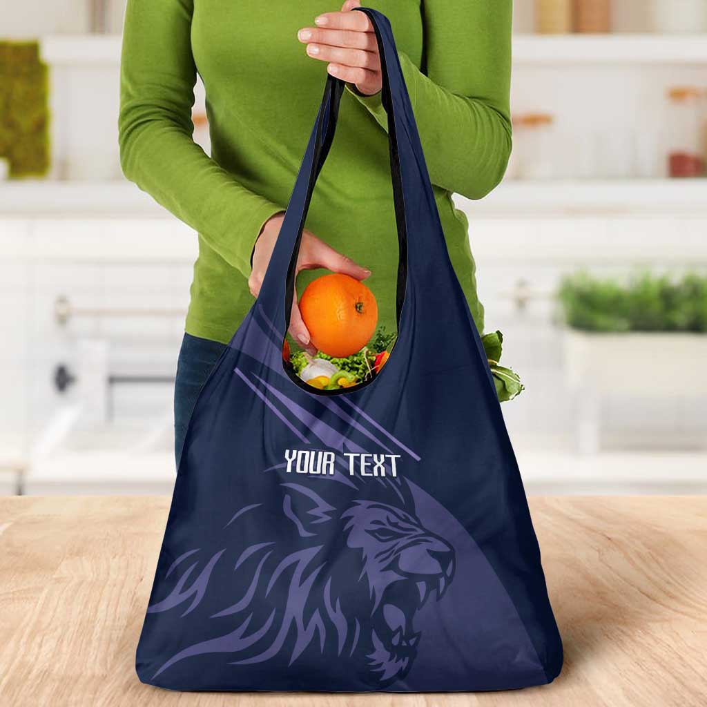 Custom Scotland Rugby Grocery Bag Scottish Lion Sporty Style