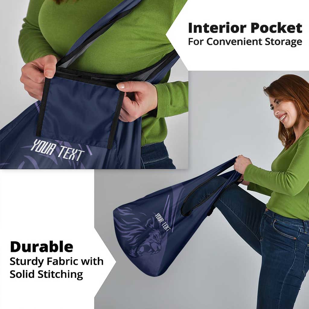 Custom Scotland Rugby Grocery Bag Scottish Lion Sporty Style