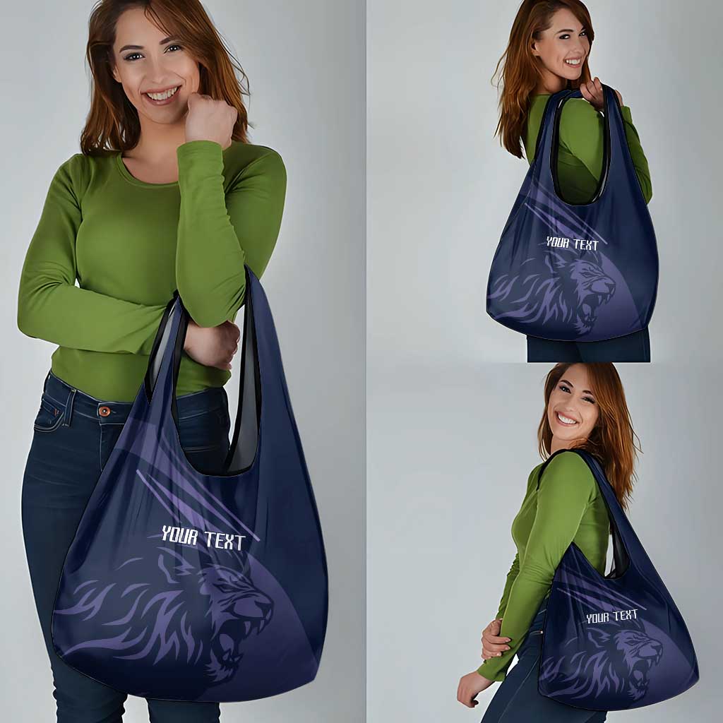 Custom Scotland Rugby Grocery Bag Scottish Lion Sporty Style
