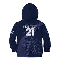 Custom Scotland Rugby Kid Hoodie Scottish Lion Sporty Style - Wonder Print Shop