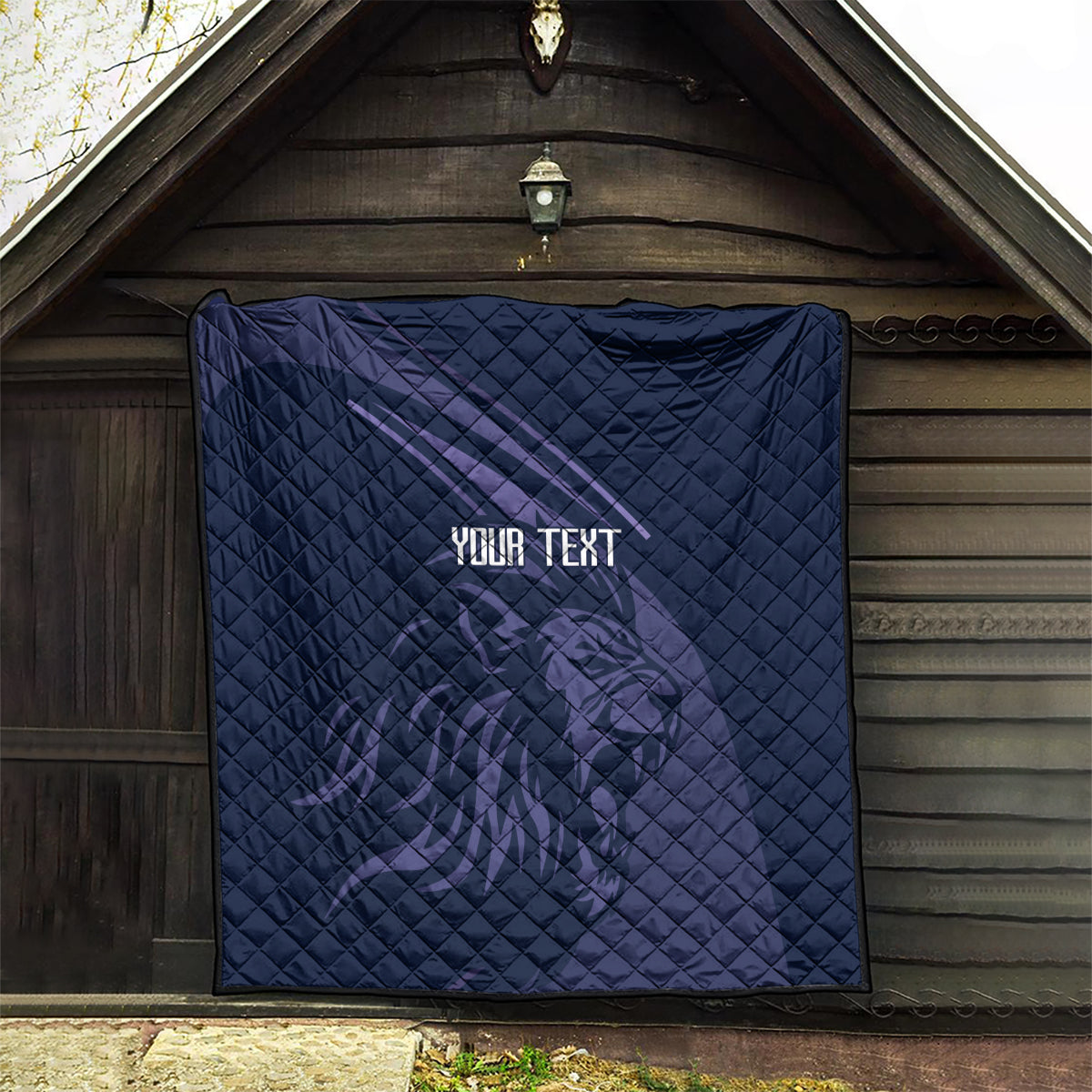 Custom Scotland Rugby Quilt Scottish Lion Sporty Style - Wonder Print Shop