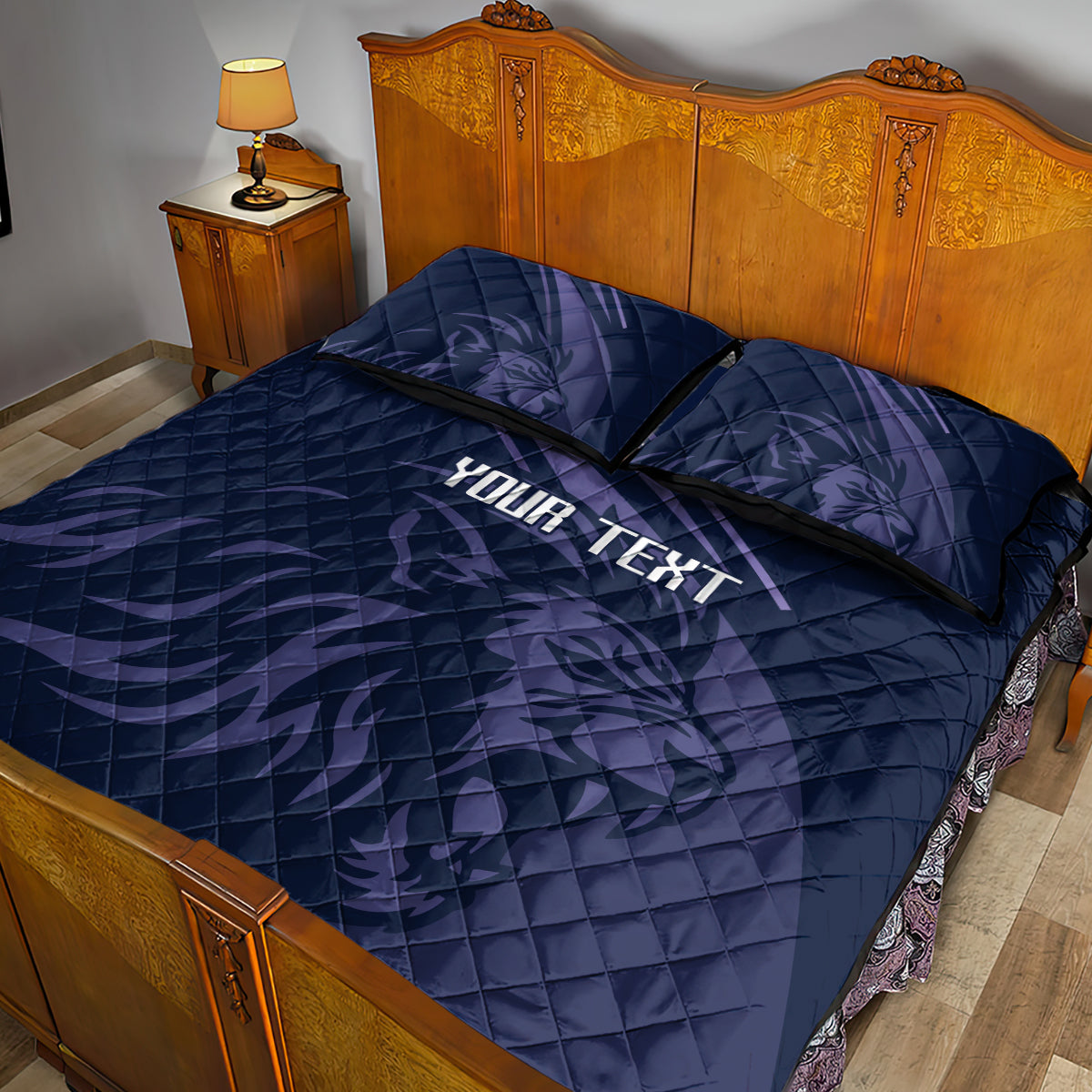 Custom Scotland Rugby Quilt Bed Set Scottish Lion Sporty Style - Wonder Print Shop