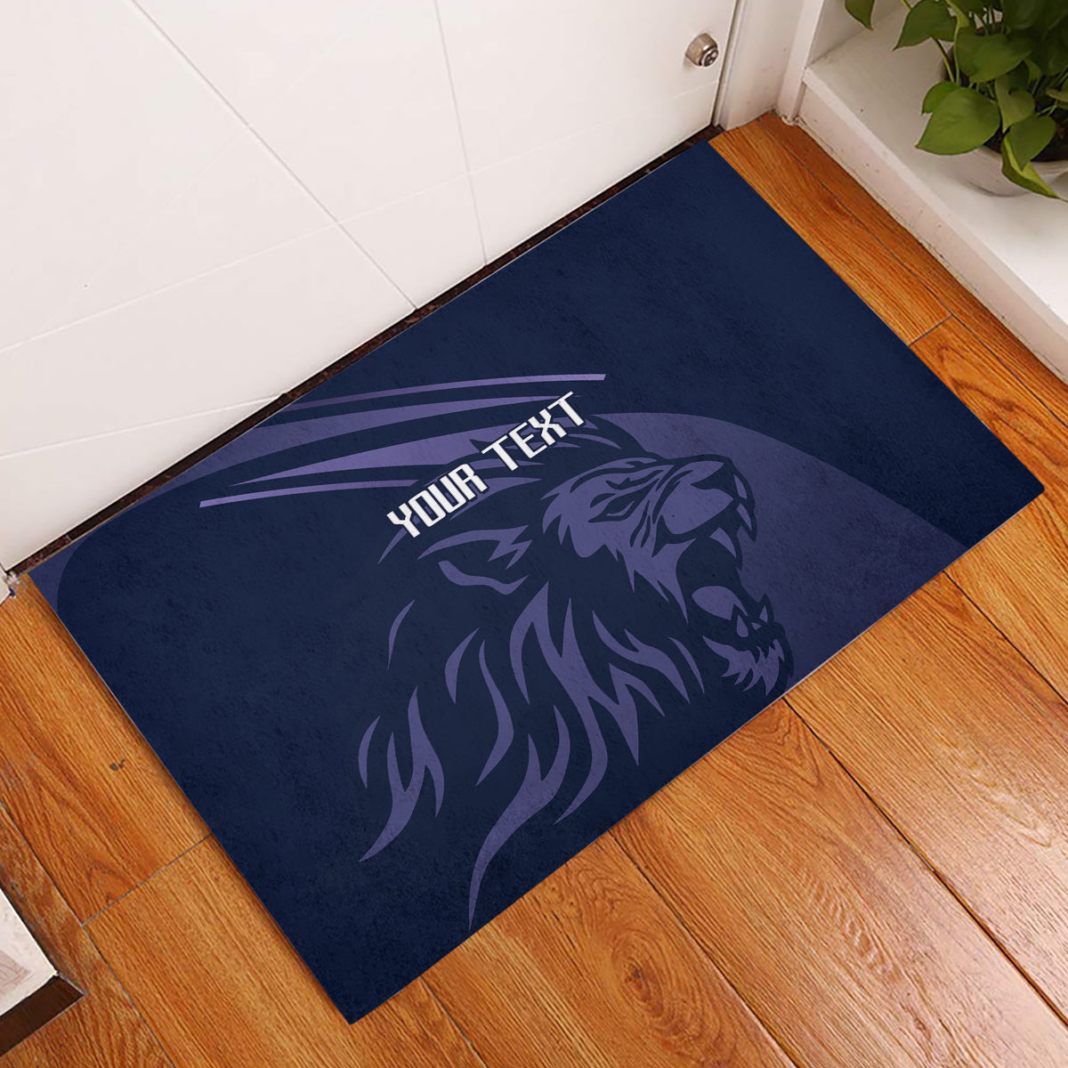Custom Scotland Rugby Rubber Doormat Scottish Lion Sporty Style - Wonder Print Shop