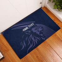 Custom Scotland Rugby Rubber Doormat Scottish Lion Sporty Style - Wonder Print Shop