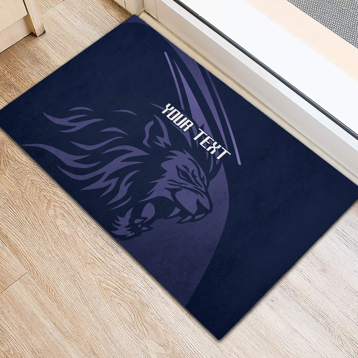Custom Scotland Rugby Rubber Doormat Scottish Lion Sporty Style - Wonder Print Shop