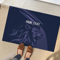 Custom Scotland Rugby Rubber Doormat Scottish Lion Sporty Style - Wonder Print Shop