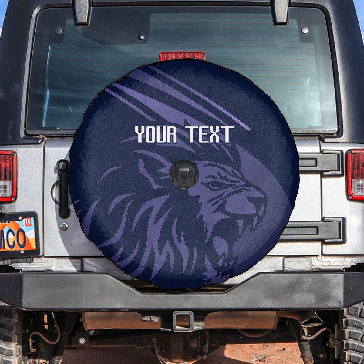 Custom Scotland Rugby Spare Tire Cover Scottish Lion Sporty Style - Wonder Print Shop