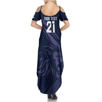 Custom Scotland Rugby Summer Maxi Dress Scottish Lion Sporty Style - Wonder Print Shop