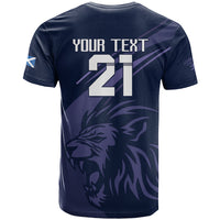 Custom Scotland Rugby T Shirt Scottish Lion Sporty Style - Wonder Print Shop