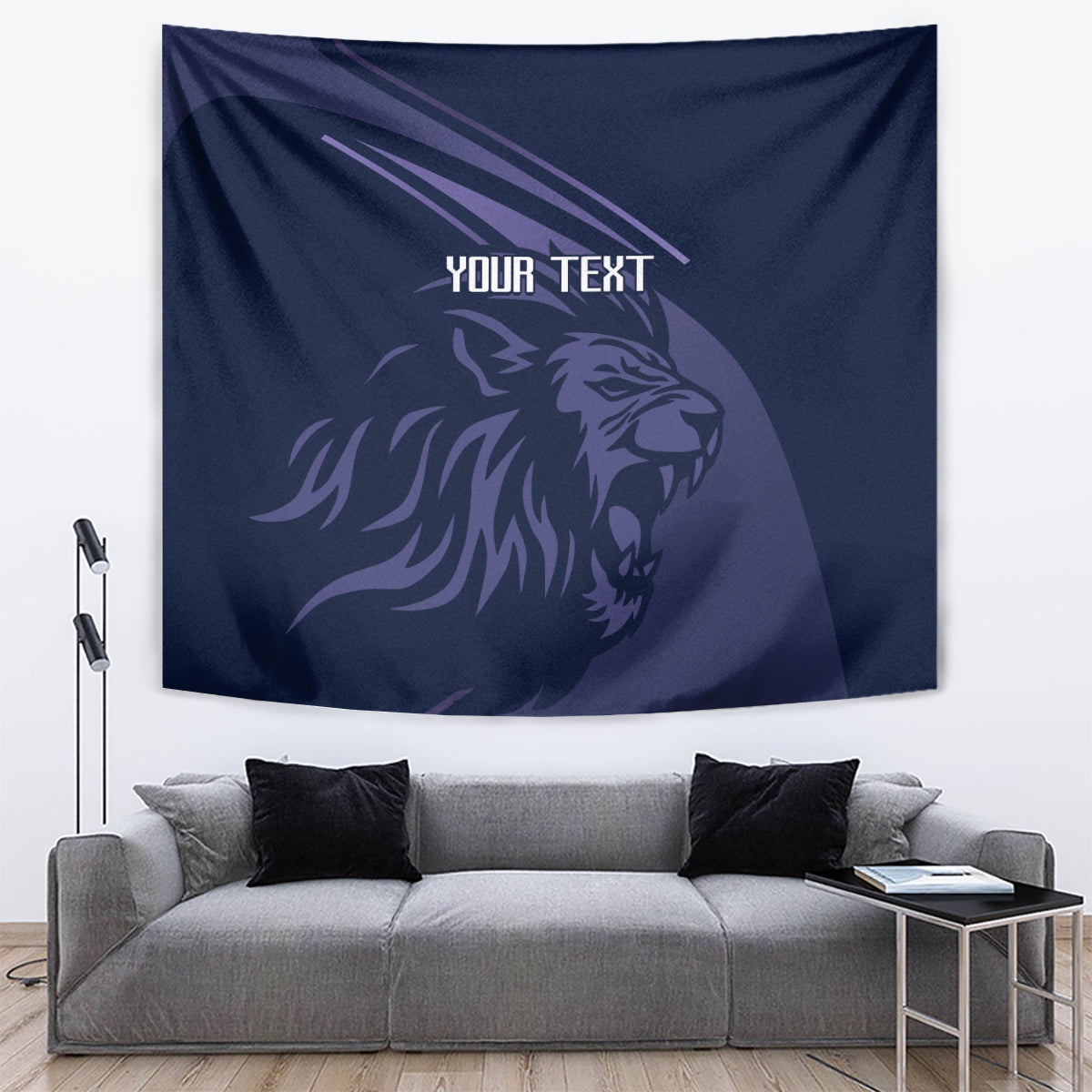 Custom Scotland Rugby Tapestry Scottish Lion Sporty Style - Wonder Print Shop