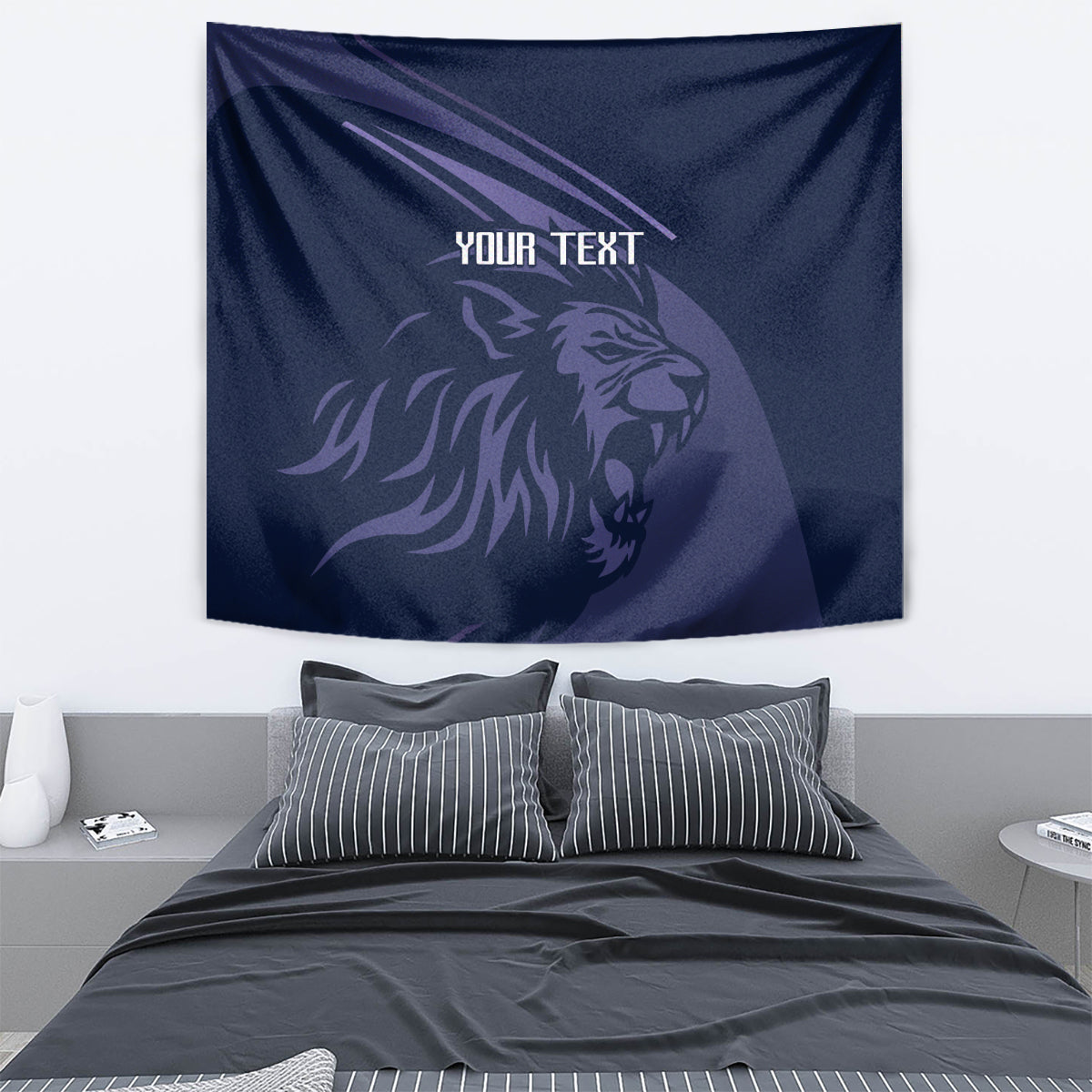 Custom Scotland Rugby Tapestry Scottish Lion Sporty Style - Wonder Print Shop